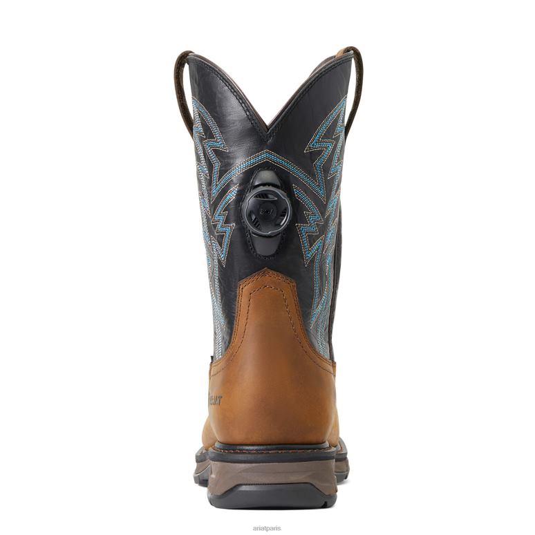 RJ66P353 botte de travail workhog xt boa à embout en carbone Ariat chaussure terre sombre Hommes