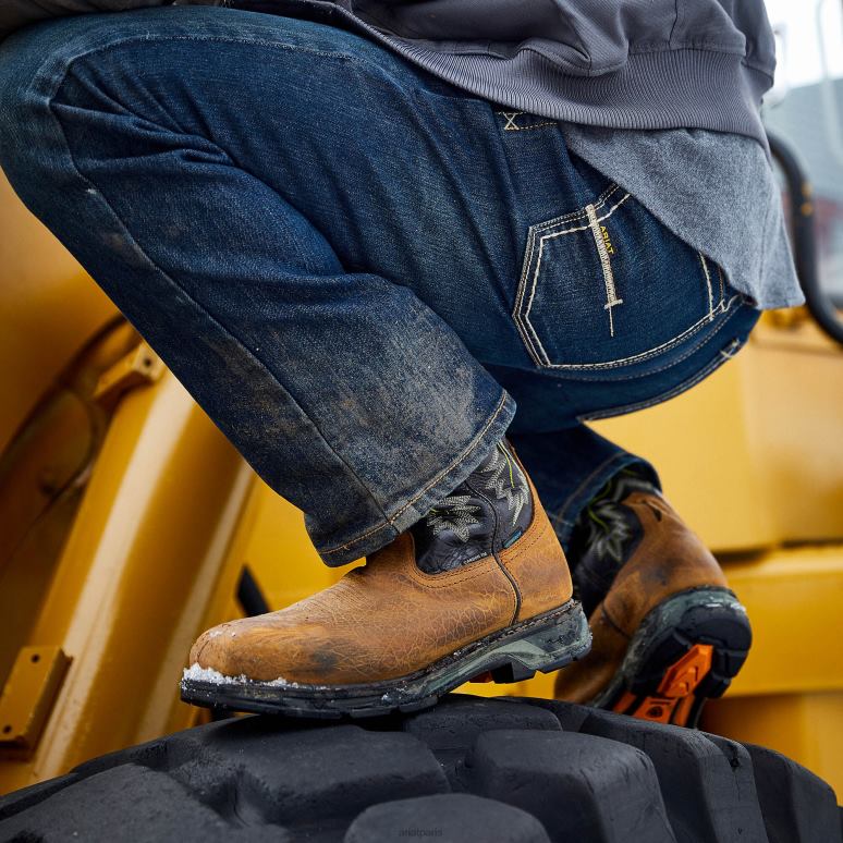 RJ66P355 Botte de travail imperméable à embout en carbone Workhog XT Ariat chaussure écorce roulée Hommes
