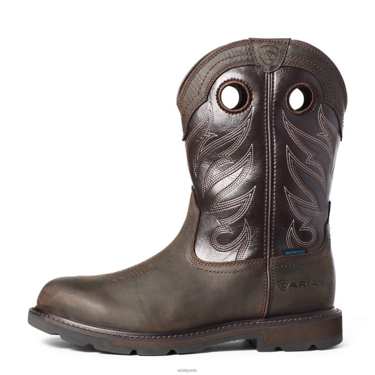 RJ66P360 botte de travail imperméable Groundwork Ariat chaussure marron foncé Hommes