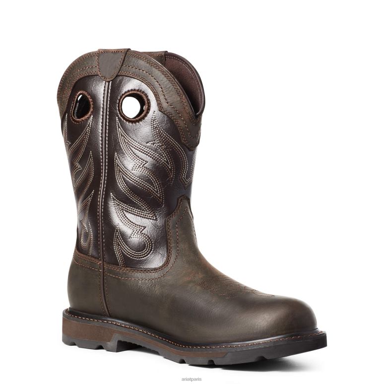 RJ66P360 botte de travail imperméable Groundwork Ariat chaussure marron foncé Hommes