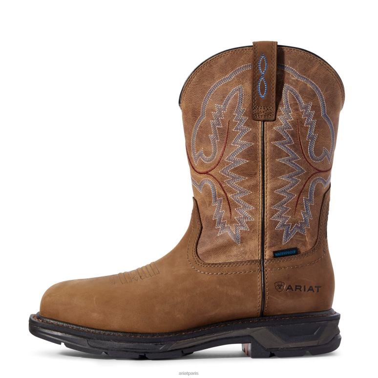 RJ66P364 botte de travail imperméable workhog xt Ariat chaussure marron vieilli Hommes