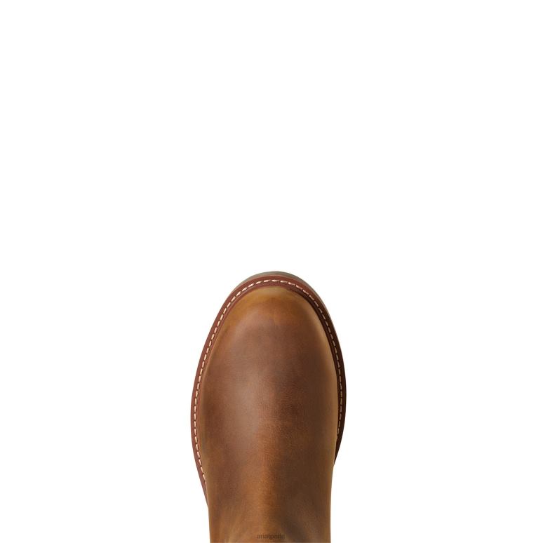 RJ66P402 botte imperméable wexford Ariat chaussure brun patiné Hommes