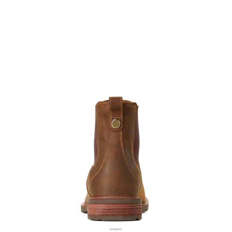 RJ66P402 botte imperméable wexford Ariat chaussure brun patiné Hommes