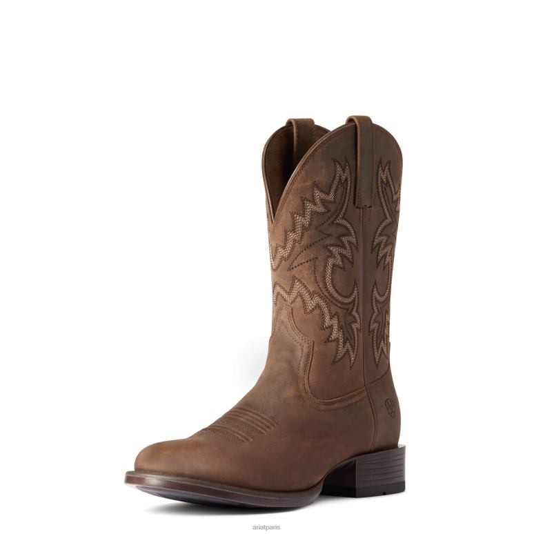 RJ66P105 botte ultra western stockman Ariat chaussure bronzage des talons Hommes