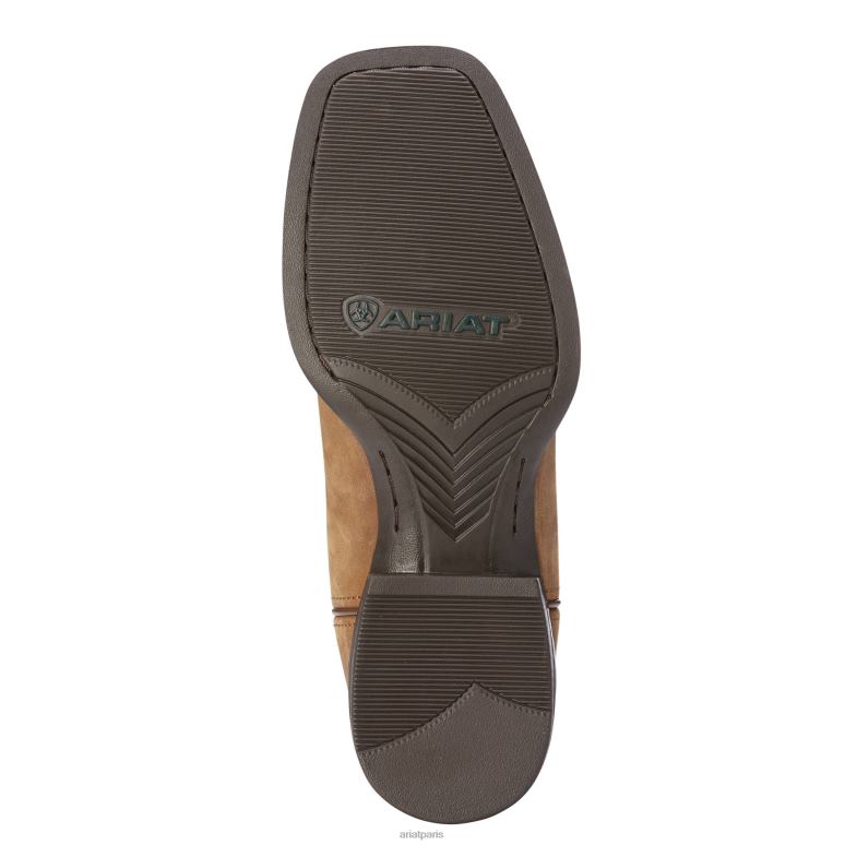 RJ66P106 botte western sport patriote Ariat chaussure marron vieilli Hommes