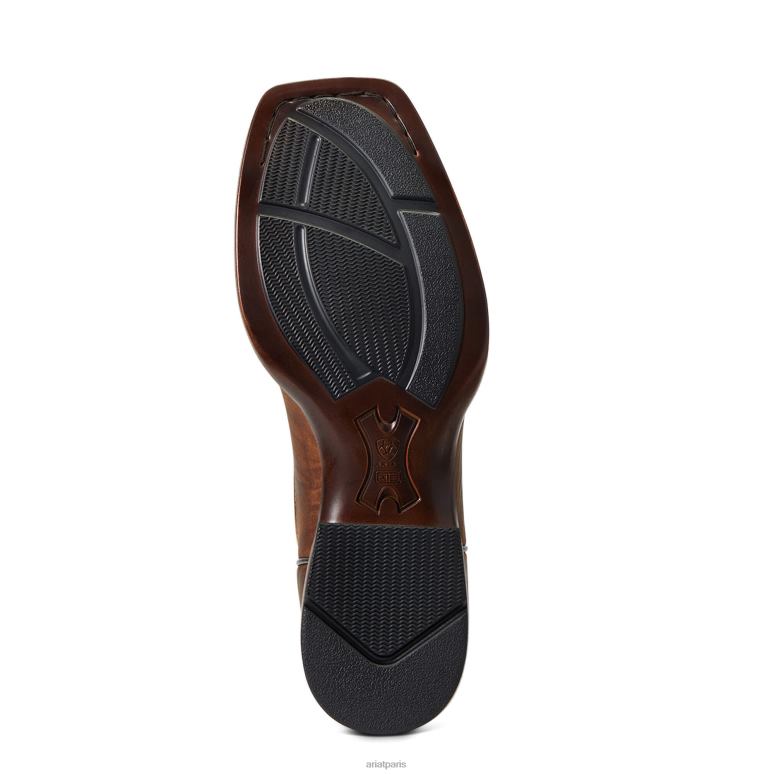 RJ66P112 botte lasco ultra western Ariat chaussure dessus de bar marron Hommes