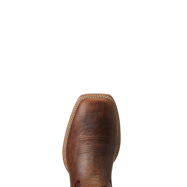 RJ66P112 botte lasco ultra western Ariat chaussure dessus de bar marron Hommes