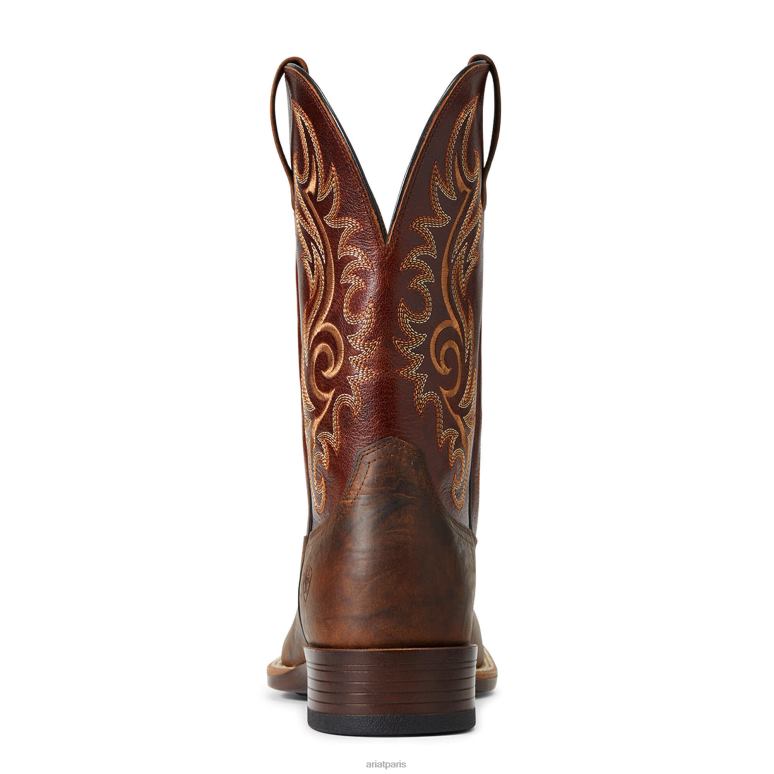 RJ66P112 botte lasco ultra western Ariat chaussure dessus de bar marron Hommes