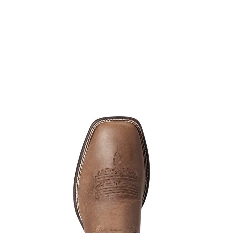 RJ66P119 botte western layton Ariat chaussure marron authentique Hommes