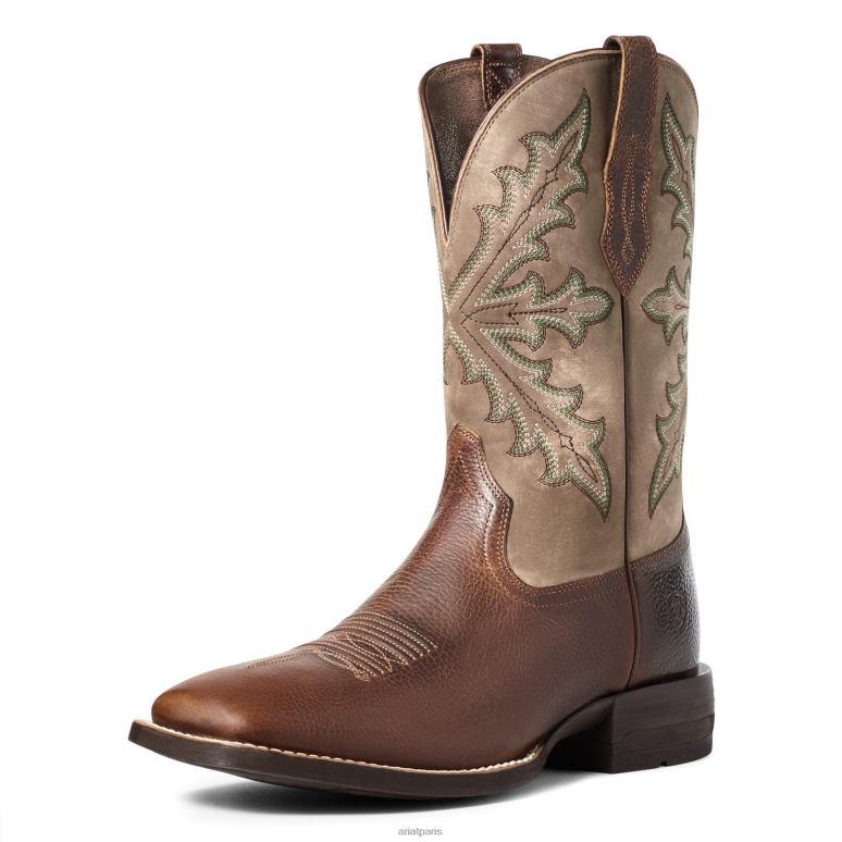RJ66P127 botte western qualificative Ariat chaussure champion marron Hommes