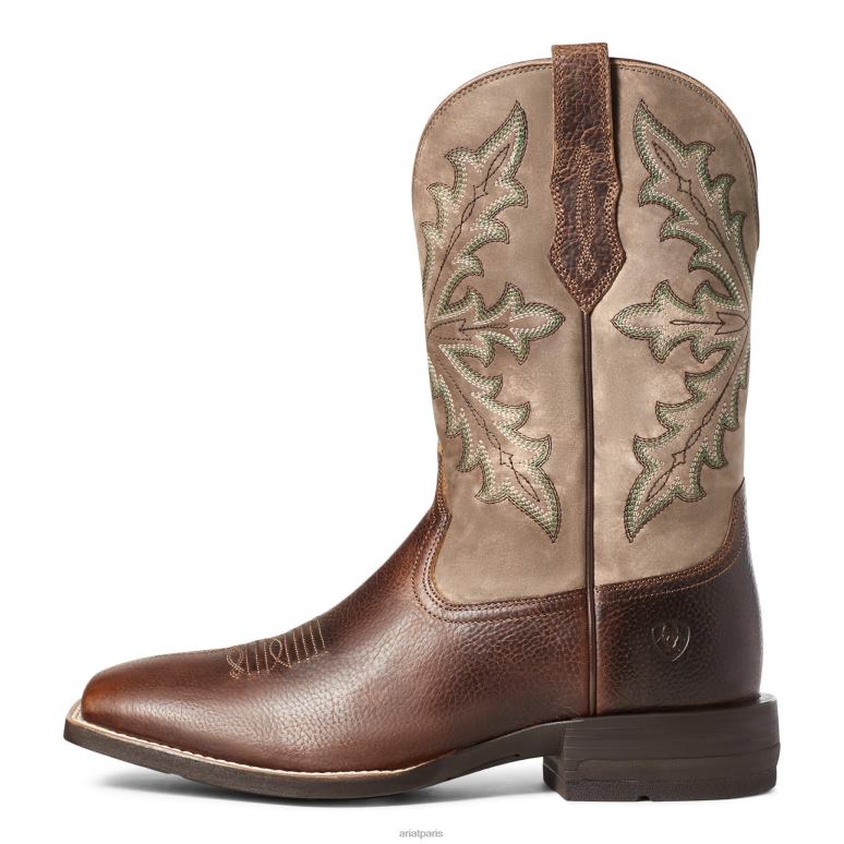 RJ66P127 botte western qualificative Ariat chaussure champion marron Hommes