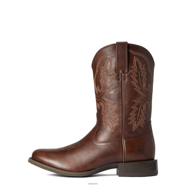 RJ66P128 botte western sport stratten Ariat chaussure marron à flanc de colline Hommes