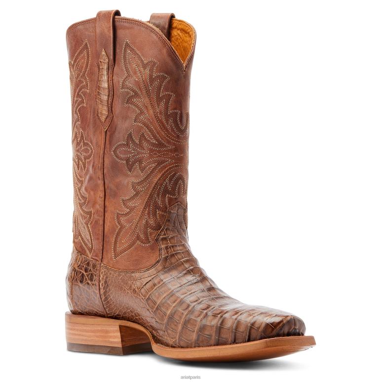 RJ66P141 encore Ariat chaussure ventre de caïman naturel Hommes