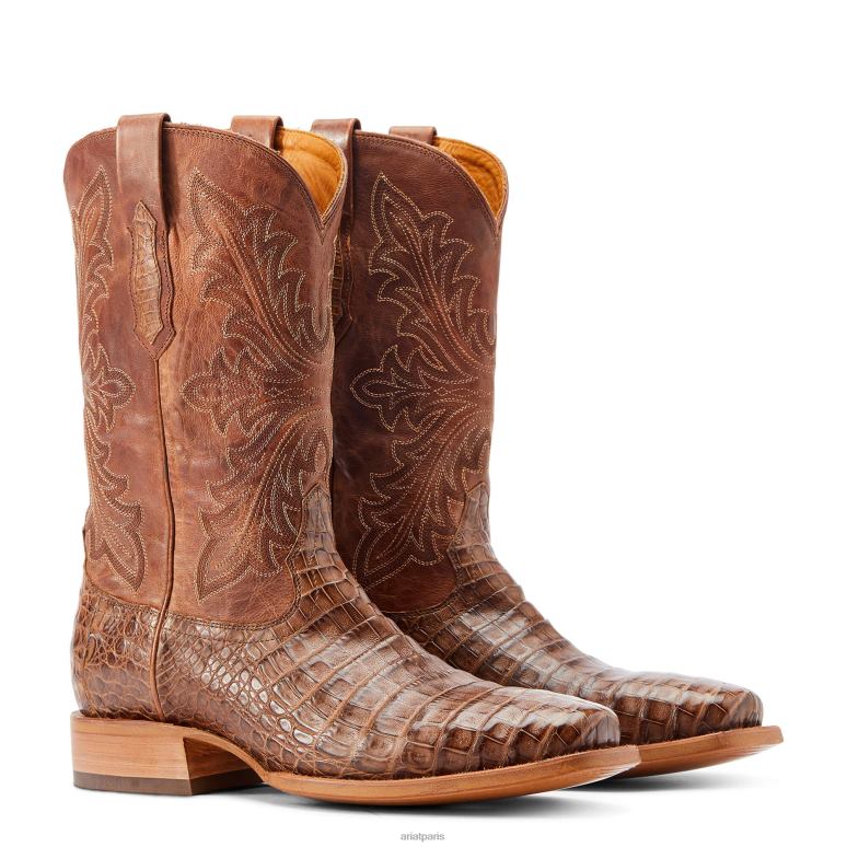 RJ66P141 encore Ariat chaussure ventre de caïman naturel Hommes
