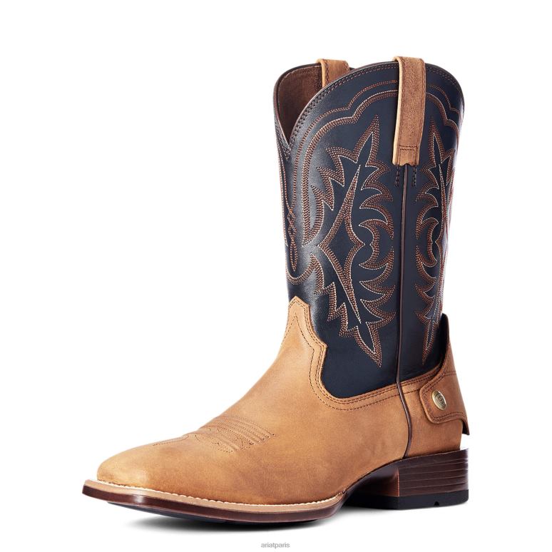 RJ66P143 botte western à fermeture éclair Ryden Ultra Ez Ariat chaussure statut marron Hommes