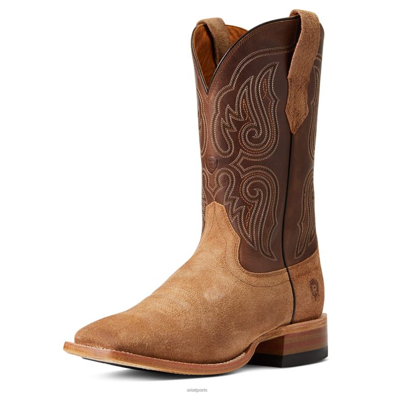 RJ66P150 bottes western implacables sic'em Ariat chaussure marron frontière Hommes