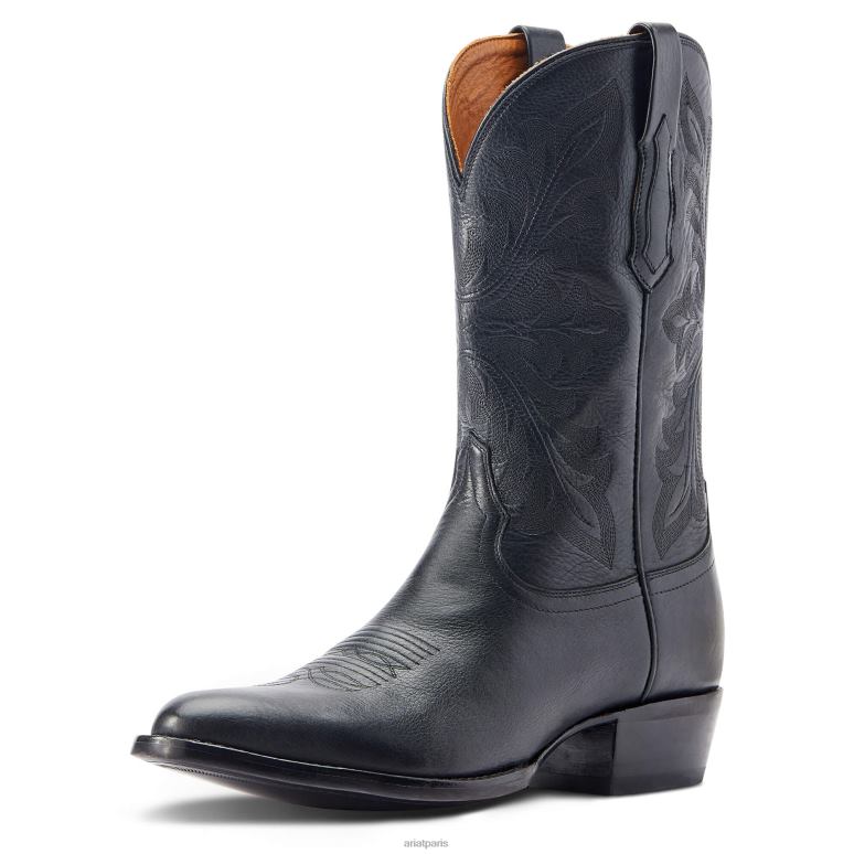 RJ66P158 banc fait James Ariat chaussure cool bison noir Hommes