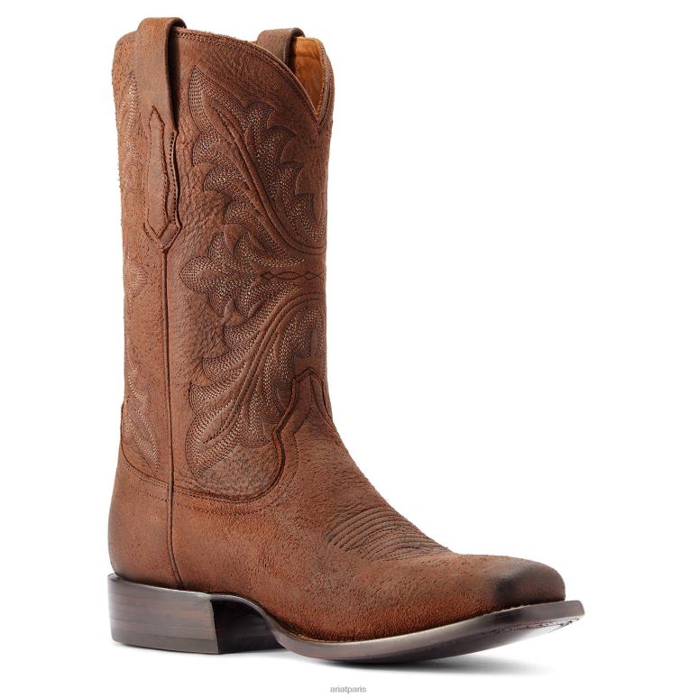 RJ66P167 banc fait botte western hardin Ariat chaussure wapiti caryer Hommes