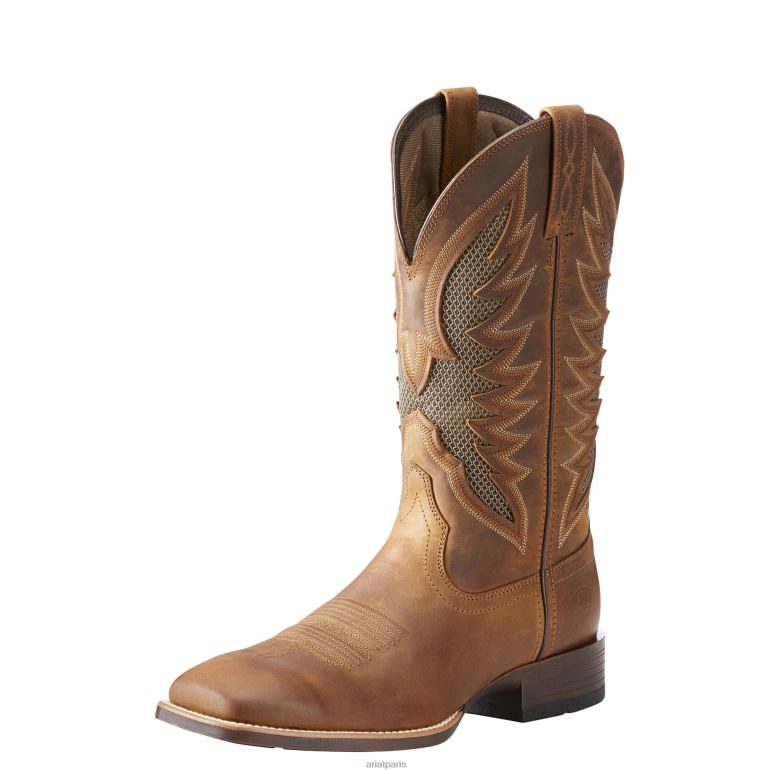 RJ66P169 botte venttek ultra western Ariat chaussure marron vieilli Hommes