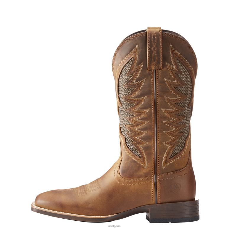 RJ66P169 botte venttek ultra western Ariat chaussure marron vieilli Hommes