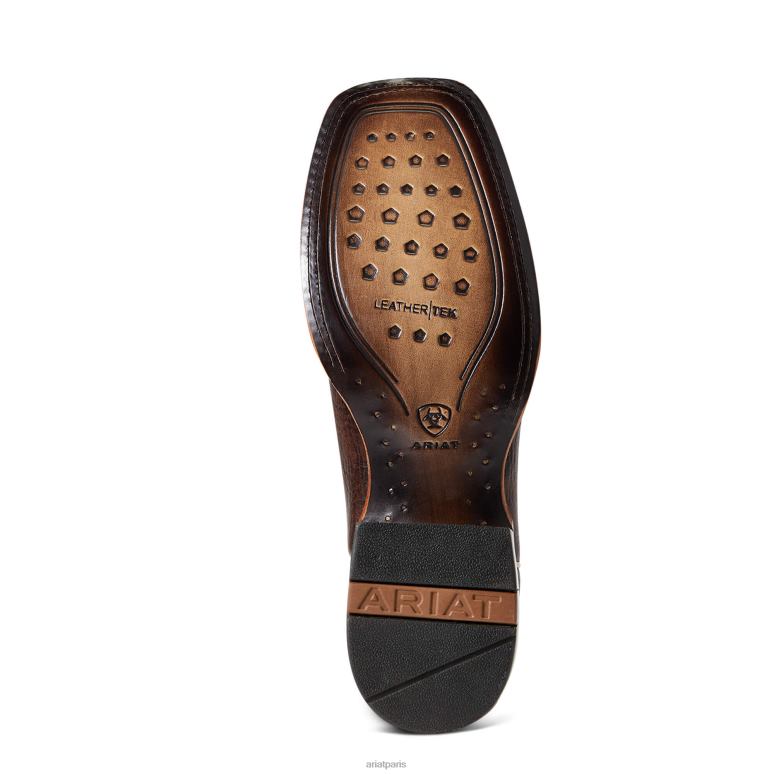 RJ66P174 botte western parada Ariat chaussure argile chaude Hommes