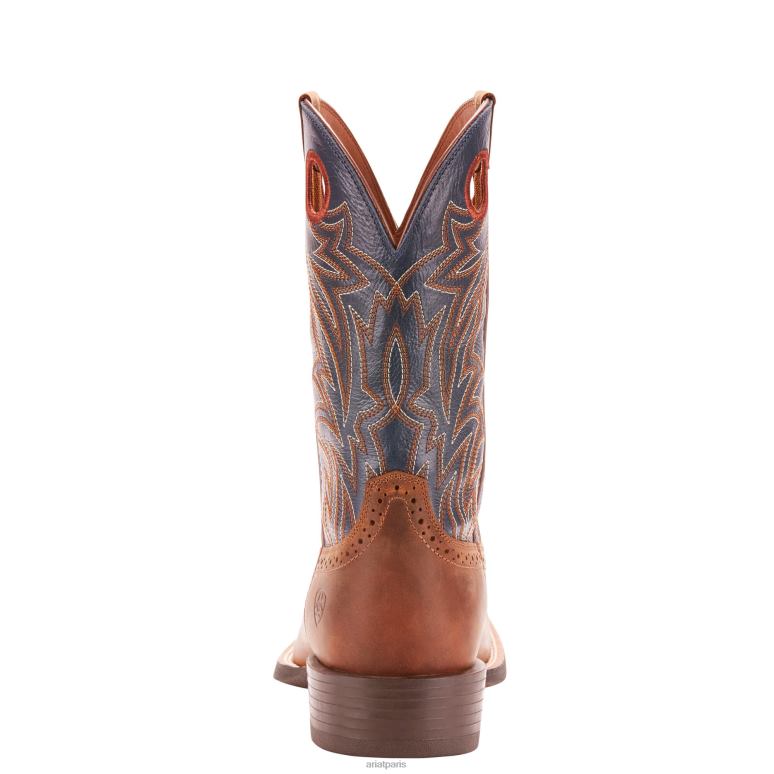 RJ66P181 botte western sport sidebet Ariat chaussure marron vieilli Hommes