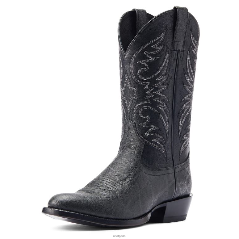 RJ66P186 botte western bankroll Ariat chaussure imprimé éléphant noir Hommes