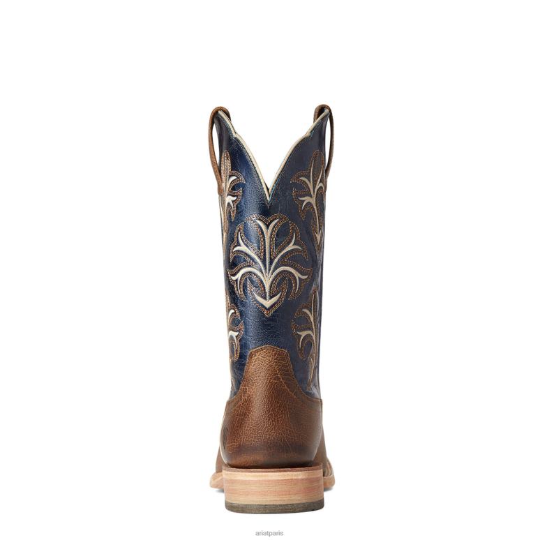RJ66P187 botte western cowboss Ariat chaussure roi marron Hommes