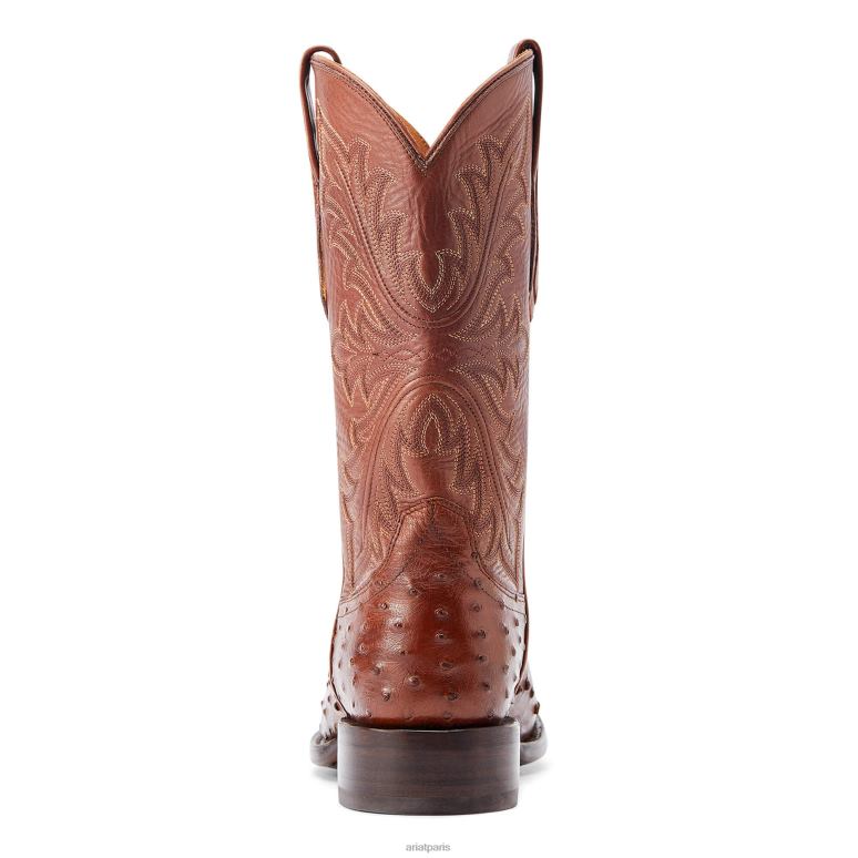 RJ66P189 banc fait stilwell Ariat chaussure autruche pleine plume de bourbon Hommes