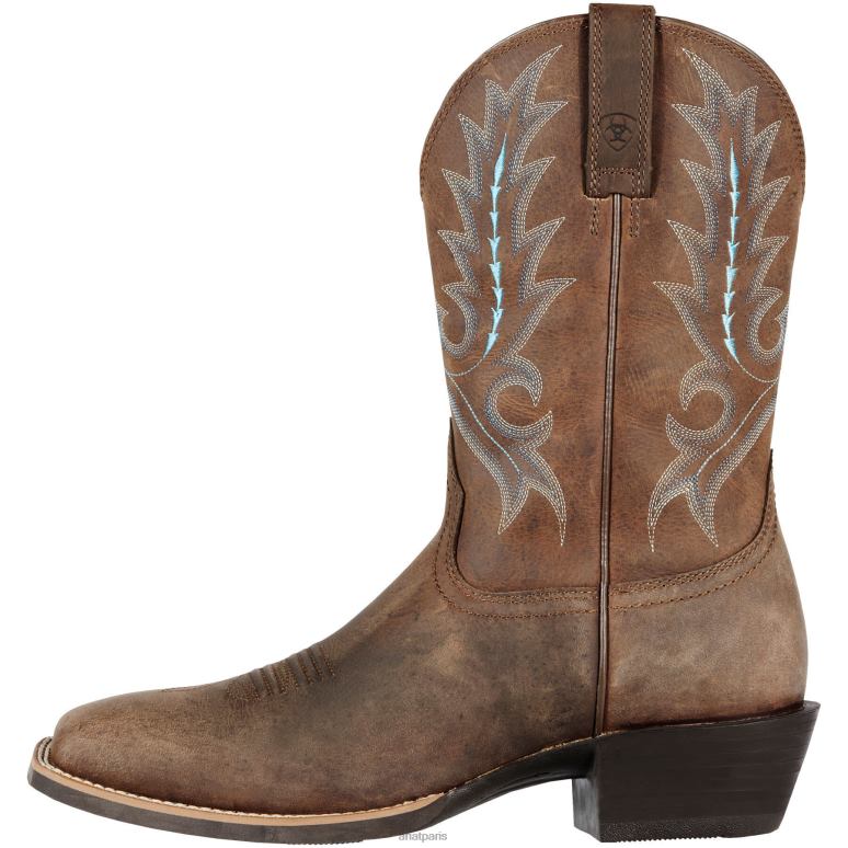 RJ66P191 botte western de pourvoirie de sport Ariat chaussure marron vieilli Hommes