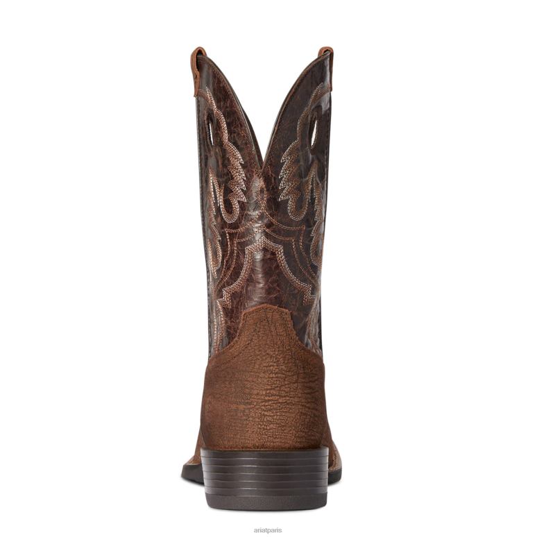 RJ66P192 botte western sport Ariat chaussure gingembre brut Hommes