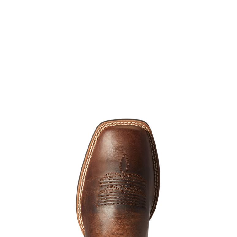 RJ66P206 botte western layton Ariat chaussure châtaignier patiné Hommes