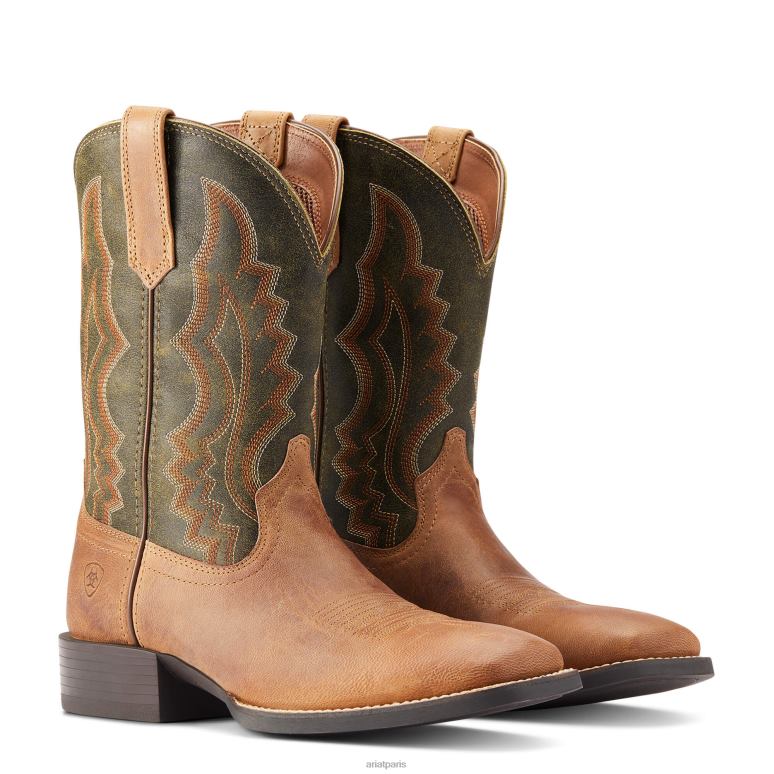 RJ66P211 botte western sport riggin Ariat chaussure brun impertinent Hommes