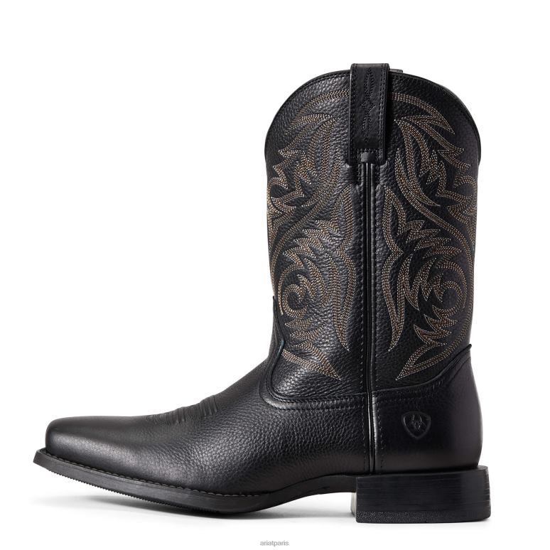 RJ66P21 botte western de berger de sport Ariat chaussure cerf noir Hommes
