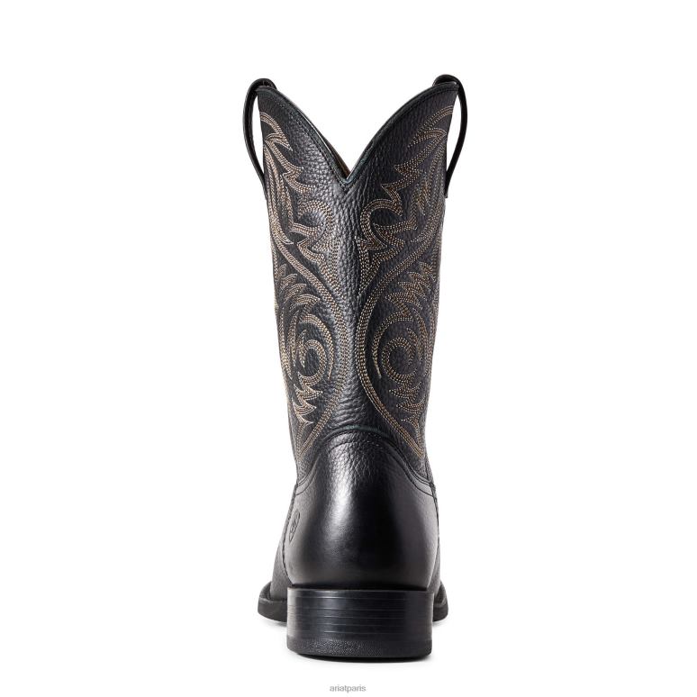 RJ66P21 botte western de berger de sport Ariat chaussure cerf noir Hommes
