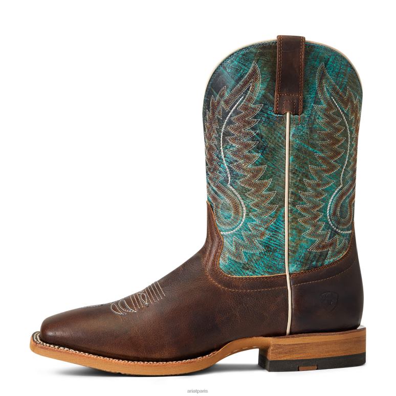 RJ66P25 botte western de camp de vache Ariat chaussure meilleur brun Hommes