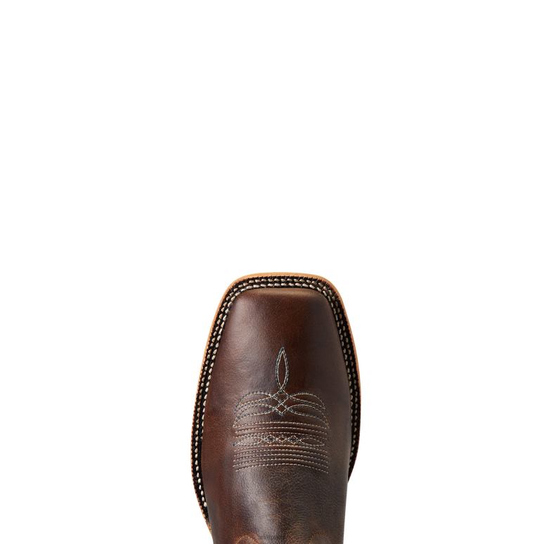 RJ66P25 botte western de camp de vache Ariat chaussure meilleur brun Hommes