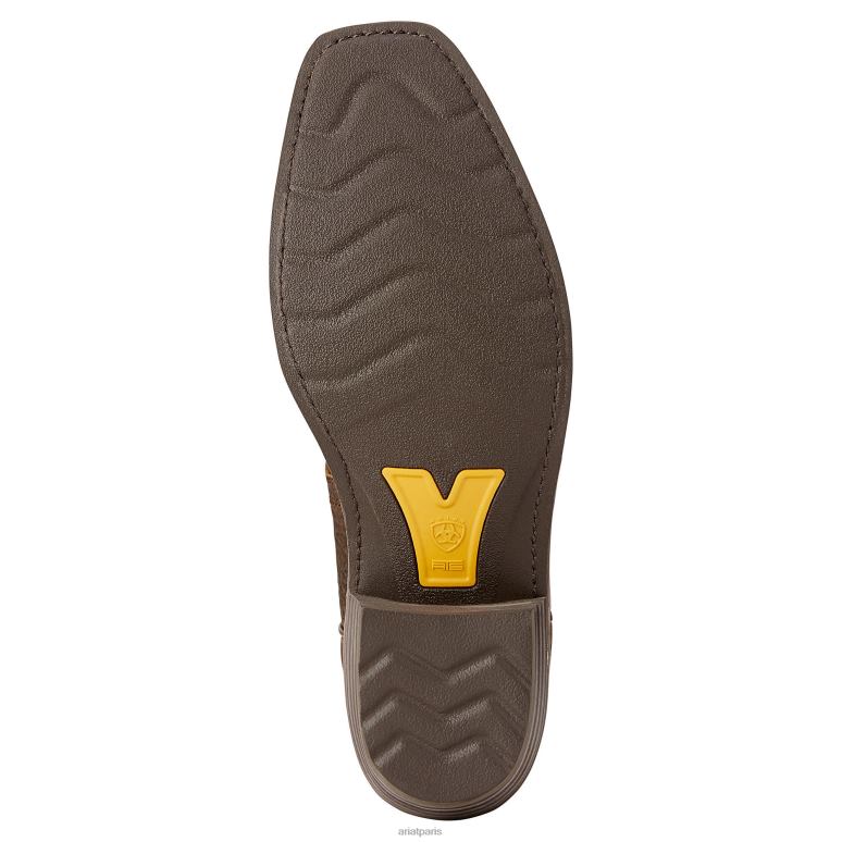 RJ66P42 botte western Heritage Roughstock Ariat chaussure Terre Hommes