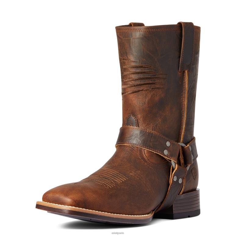 RJ66P48 harnais patriot ultra western Ariat chaussure dessus de bar marron Hommes