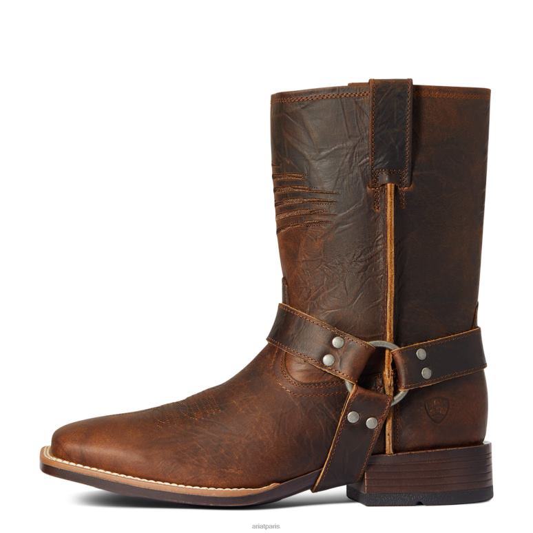RJ66P48 harnais patriot ultra western Ariat chaussure dessus de bar marron Hommes
