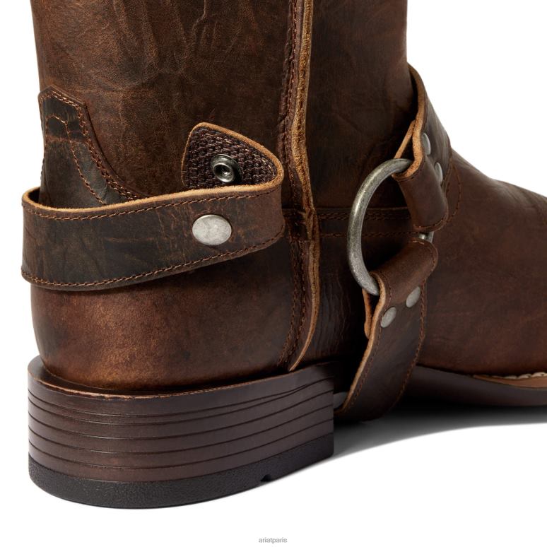 RJ66P48 harnais patriot ultra western Ariat chaussure dessus de bar marron Hommes