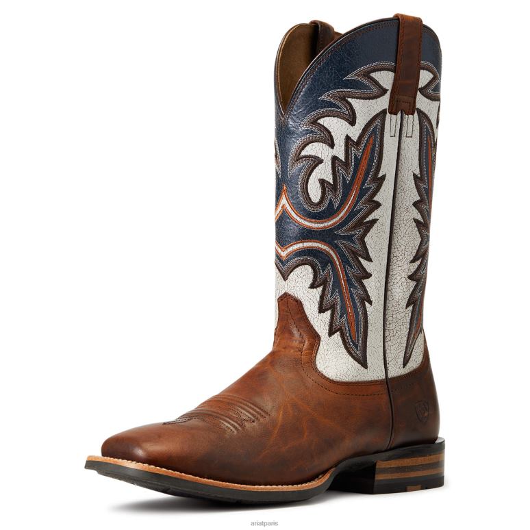 RJ66P50 botte western brushrider Ariat chaussure penny brun Hommes