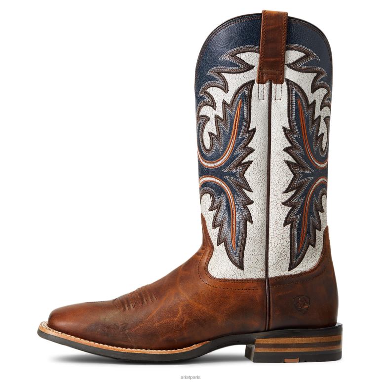 RJ66P50 botte western brushrider Ariat chaussure penny brun Hommes