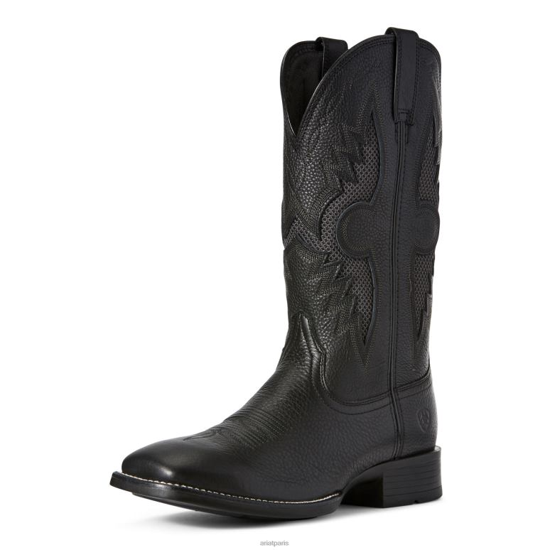 RJ66P67 Botte western Solado Venttek Ariat chaussure carbone noir Hommes