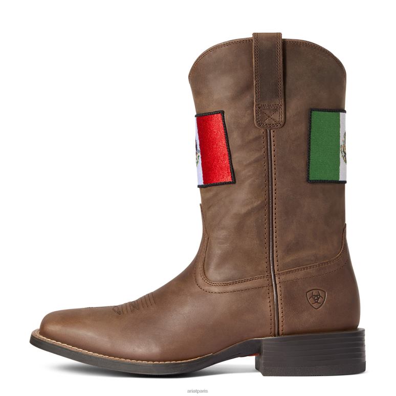 RJ66P69 botte western sport orgullo mexicano ii Ariat chaussure marron vieilli Hommes