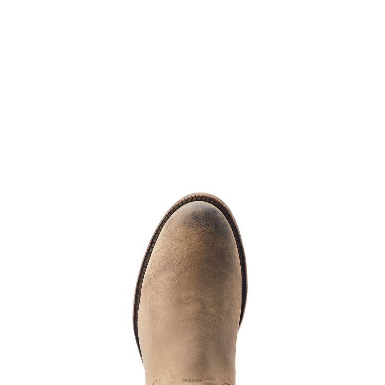RJ66P70 botte western du centre-ville Ariat chaussure gris brûlé Hommes
