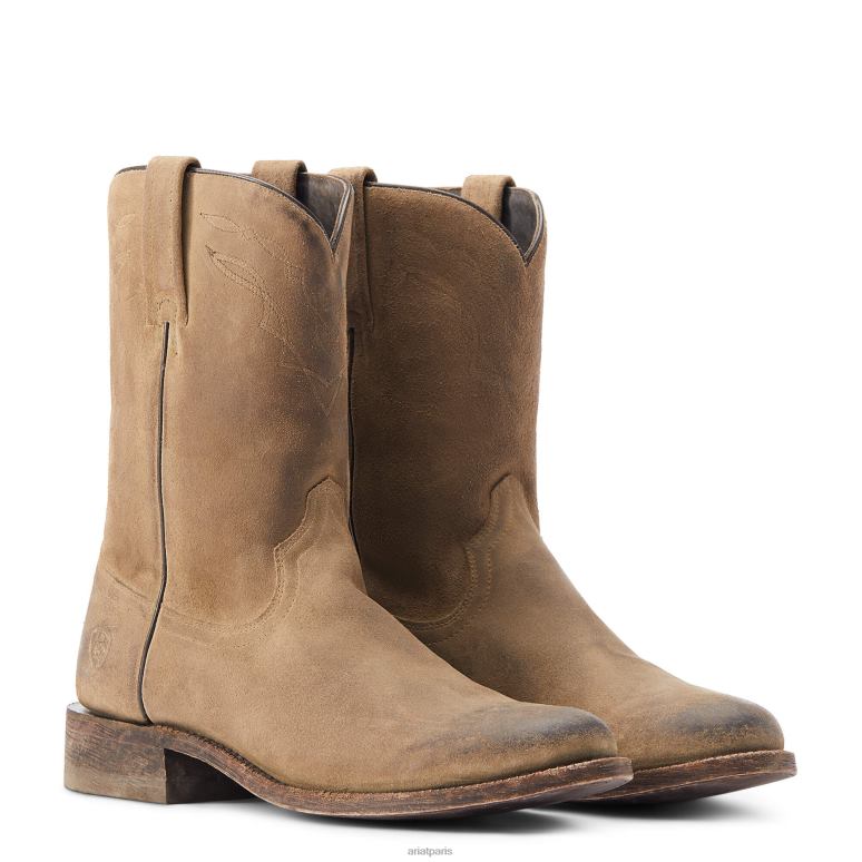 RJ66P70 botte western du centre-ville Ariat chaussure gris brûlé Hommes