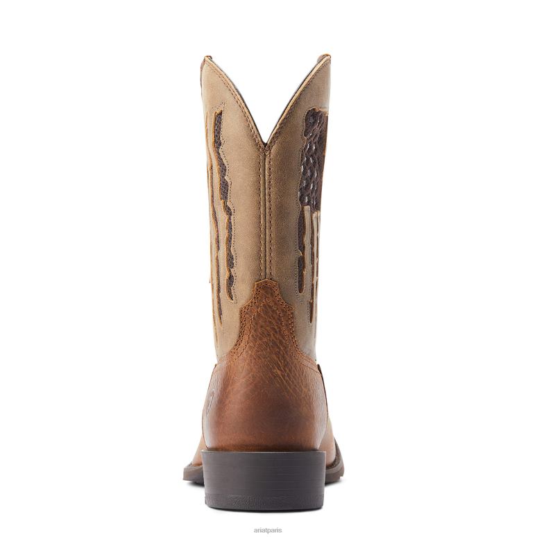 RJ66P71 sport mon pays venttek botte occidentale Ariat chaussure fidèle marron Hommes