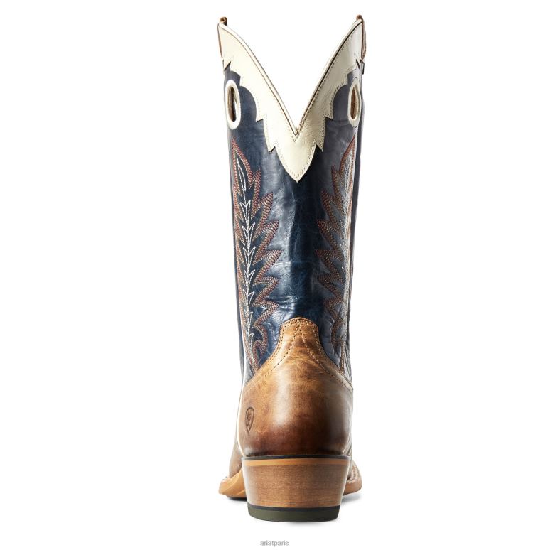 RJ66P7 vraie botte western Ariat chaussure blé saupoudré Hommes