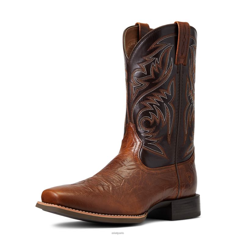 RJ66P80 botte western de berger de sport Ariat chaussure beurre d'arachide Hommes
